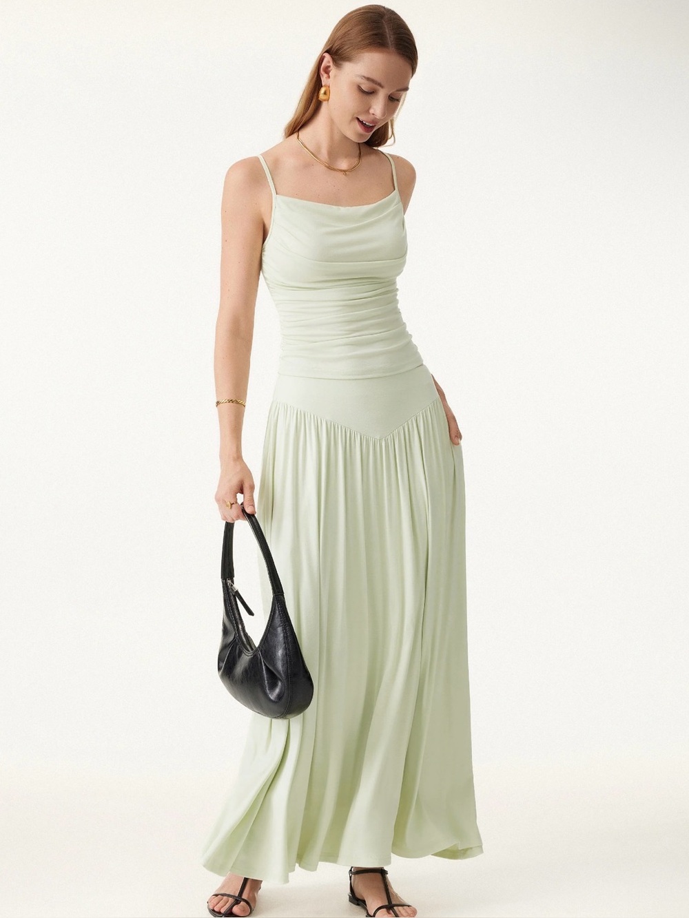 OGL Light Green Skirt & Top Set